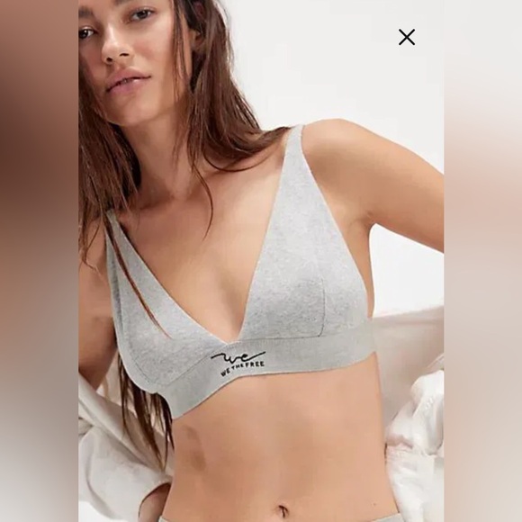 NWT We The Free Bralette Heather Grey Medium - Picture 4 of 10